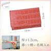 Factory Zenzakura Women's Business Card Holder, Genuine Leather, Simple, Slim, Lightweight, Crocodile-Embossed Leather, Pink
