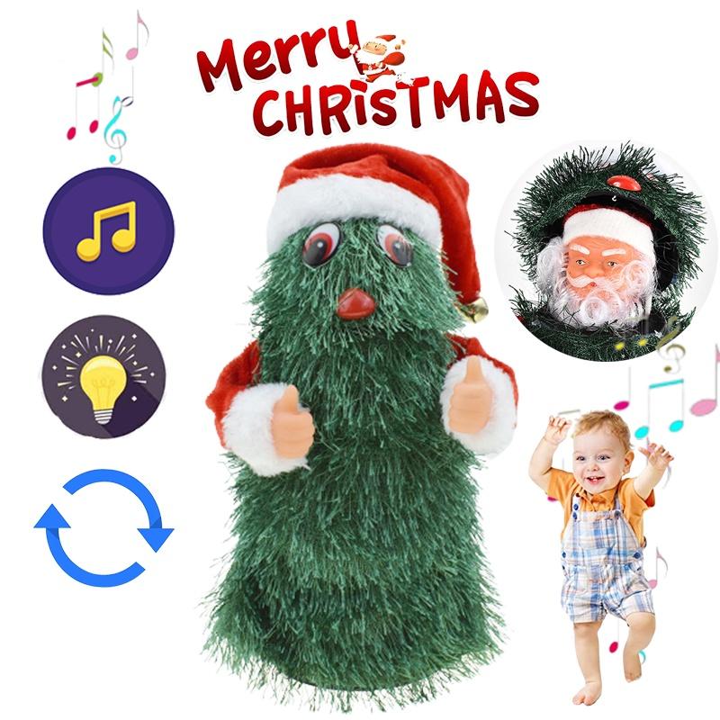 

Santa Claus Xmas Tree Musical Toy For Kids Dancing And Singing Rotating Plush Doll