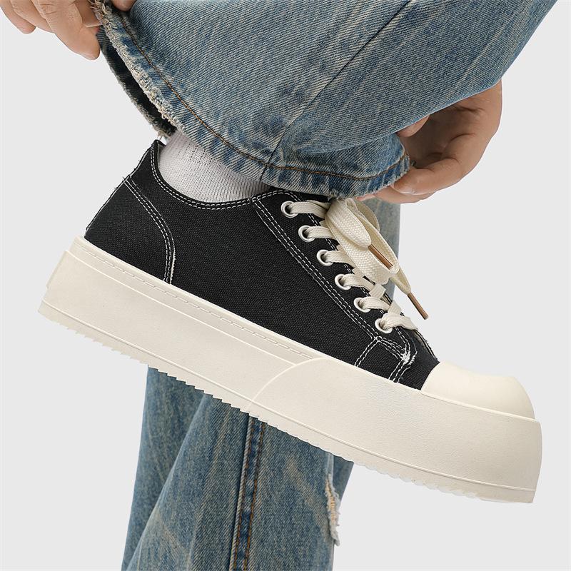 Big head Derby shoes thick sole cushioning comfortable casual shoes original design niche board shoes