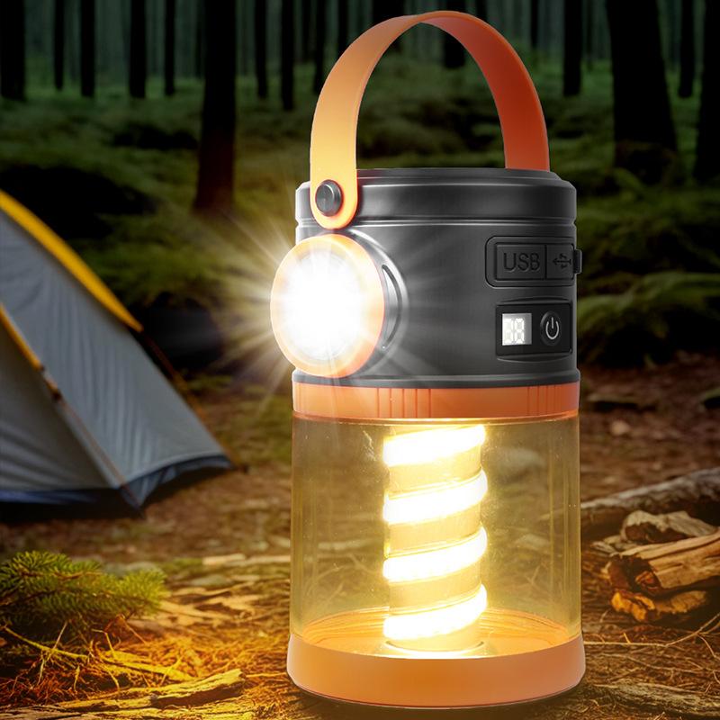 Solar Charging Camping Light Power Display Outdoor Multi-function Lighting Tent Light Multi-light Source Horse Light