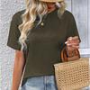 Fashion Casual Back Split Women's T-Shirt New Short Sleeve Top