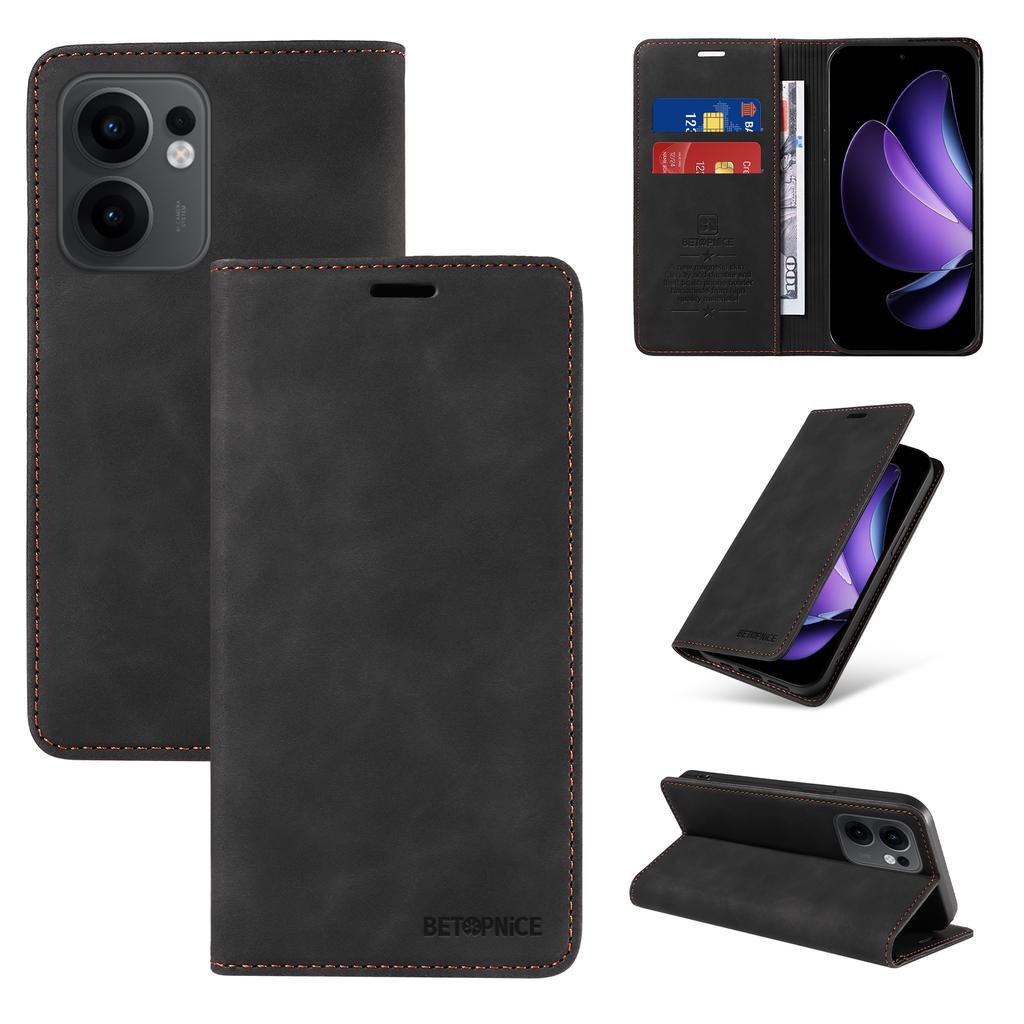 BETOPNICE 003 For Oppo Reno13 F 5G (Reno 13 FS 5G)/4G Wallet Case Leather Phone Cover with Stand