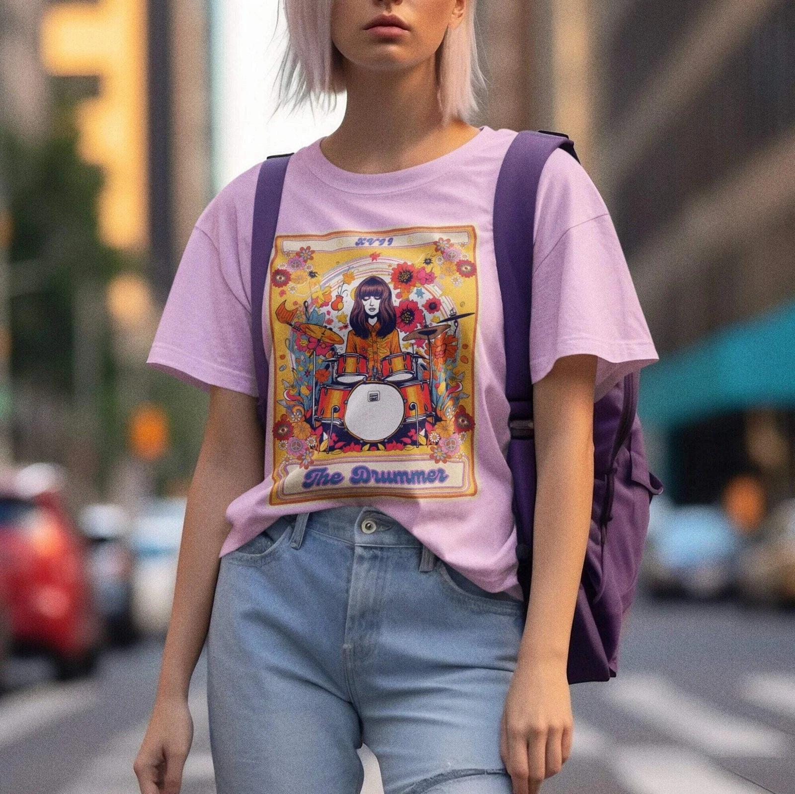 The Drummer Tarot Card Shirt L