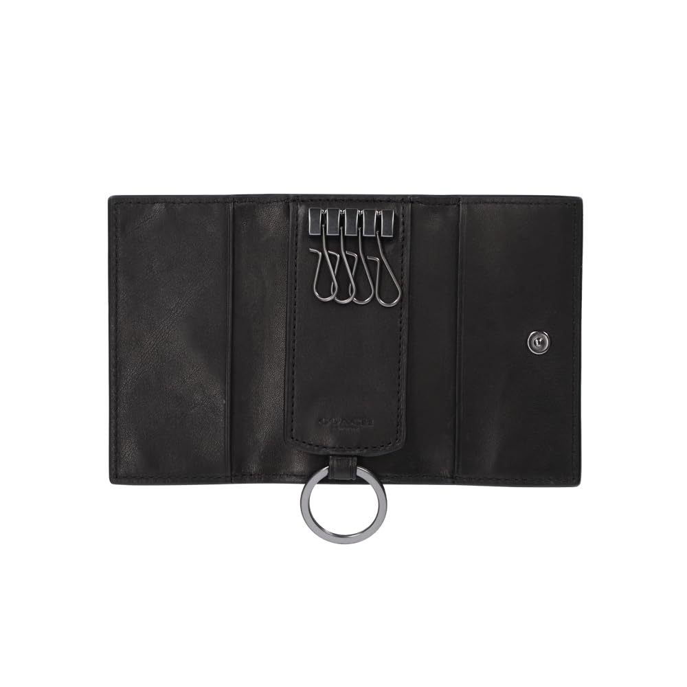 COACH 4-RING KEY CASE SRC 69095 BLK black [Used]