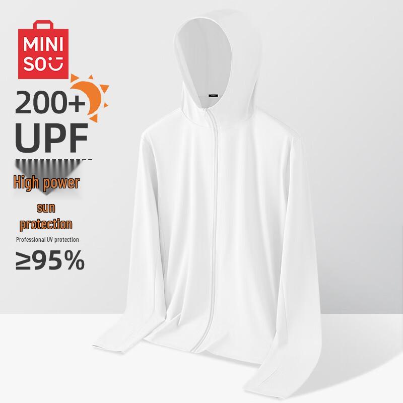 MINISO Men s Ice Silk Hooded Sun Protection Jacket L