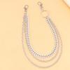 Layer 3 Punk Style Metal Fashion Jeans Chain Accessories Pendant Versatile Pants Key Chain Hip-Hop Waist Chain