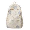 Zaino in Nylon Stampato Paesaggio Stile Cinese con Grande Capacità e Tasche Multiple Adatto per l'Uso Quotidiano e Studentesco Come Zaino Studentesco