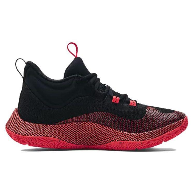Under Armour Men's Curry HOVR Splash Black Red Basketball Shoes 3024719-004