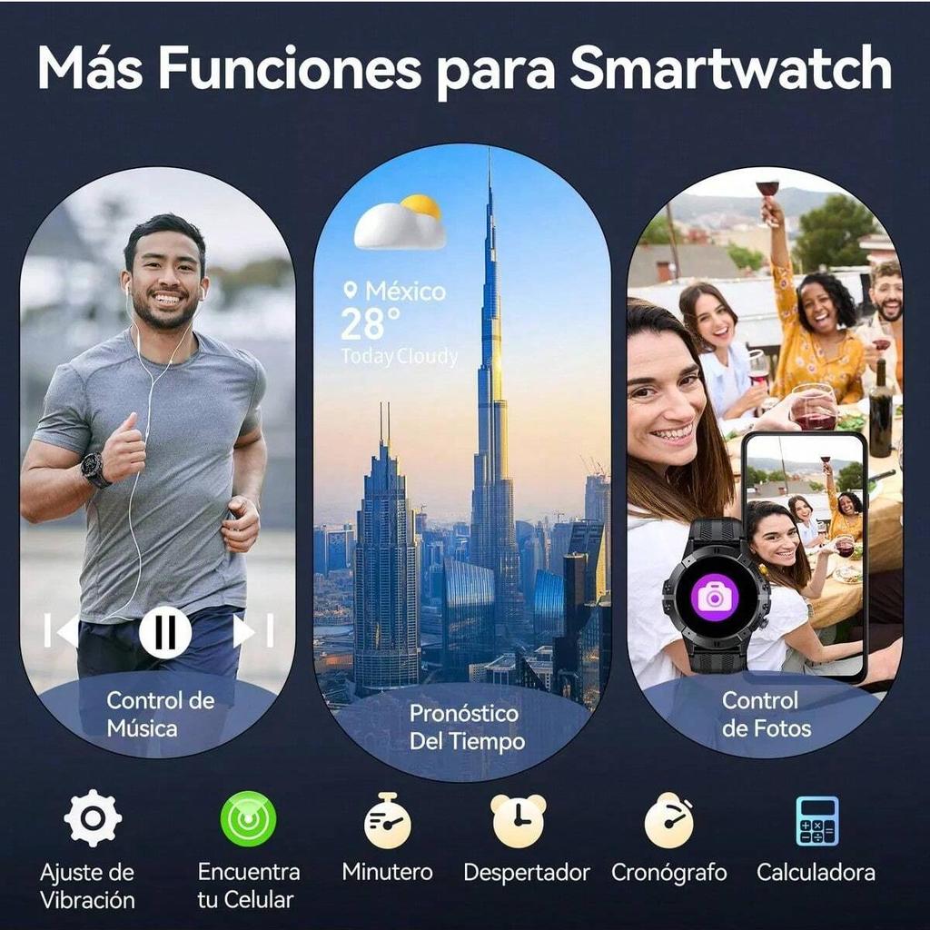 Cubot C29 Smartwatch 1.52-inch 1ATM Waterproof Sport Watch for Men 410mAh Battery, Bluetooth Call, Heart Rate&24H Health Monitor