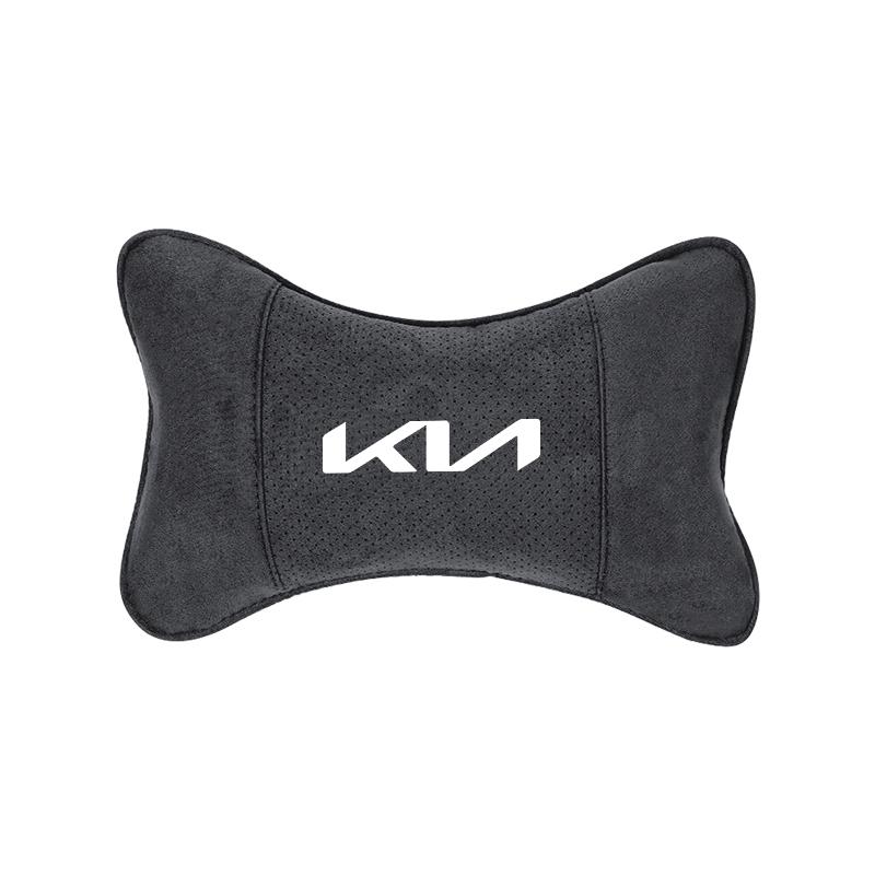 Suede Car Interior Seat Neck Pillow Comfortable Headrest For KIA K9 Sportage Niro K5 Carnival EV6 EV9 EV3 K8 Stinger Forte Ceed