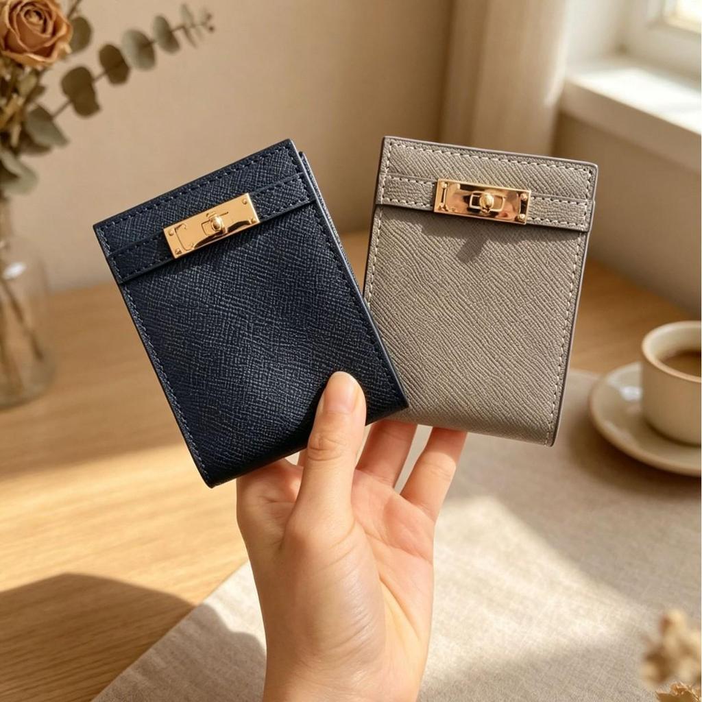 Luxury Leather Wallet & Card Holder for Women – Multi-card, License & Registration Organizer