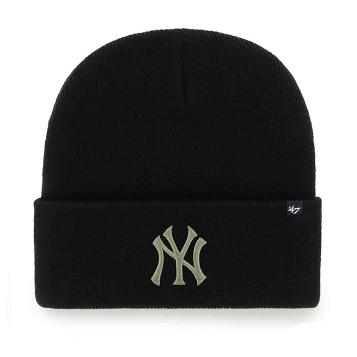 '47 Brand - Bonnet MLB New York Yankees Haymaker 'Noir' - Taille Unique - Noir Logo Kaki