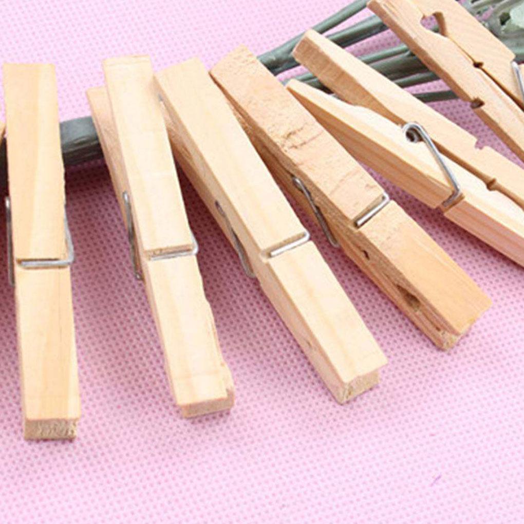 Sada dřevěných sponek - praktické a kolíčky na prádlo na fotografie a dekorace dřevěné kolíčky na prádlo dřevěné sponky móda