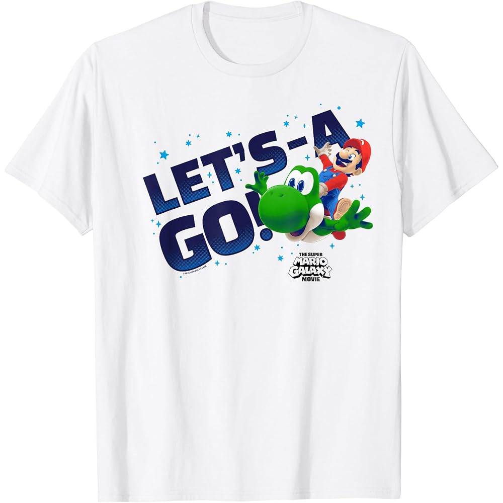The Super Mario Galaxy Movie: Let s Go! Star Ride t-shirt