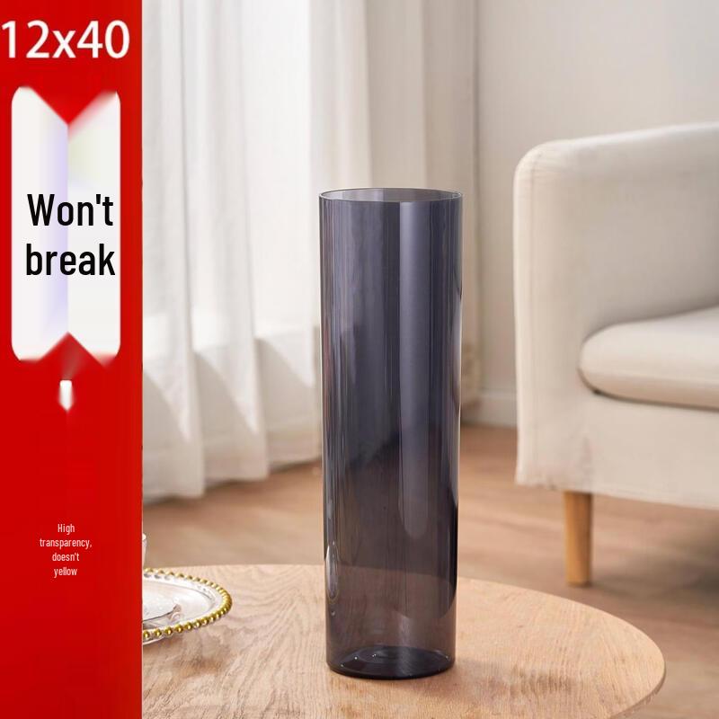 ZISIZ Minimalist Transparent PP Flower Vase