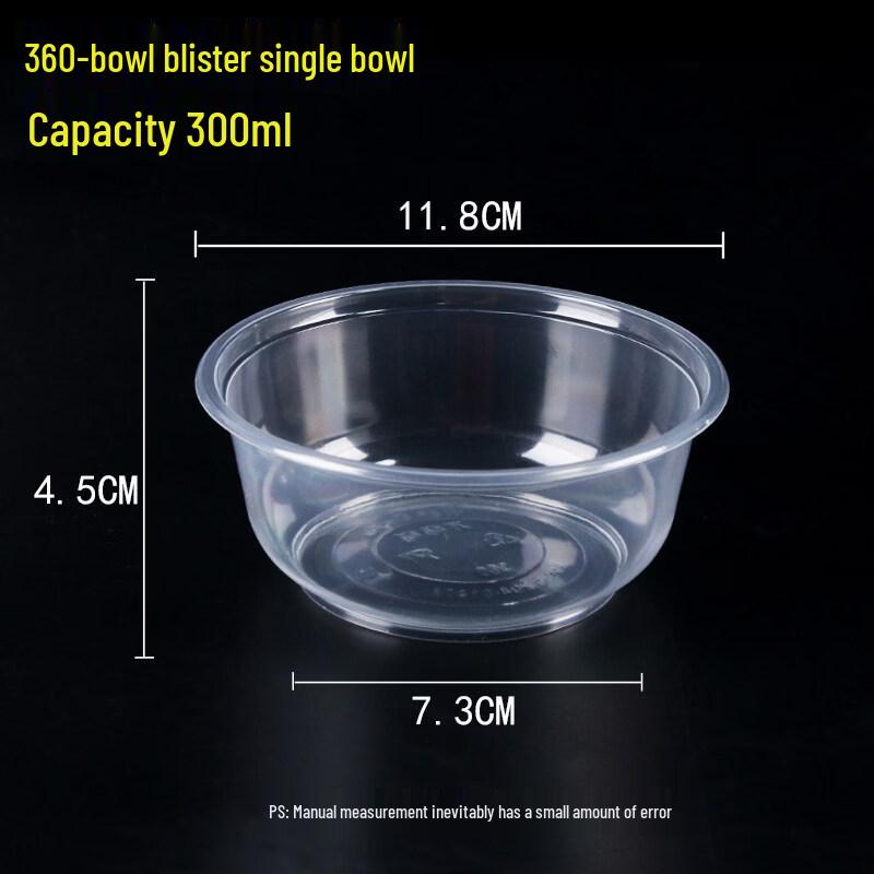 Yuzhuxun Microwaveable Disposable Plastic Takeout Bowls (500-1000ml)