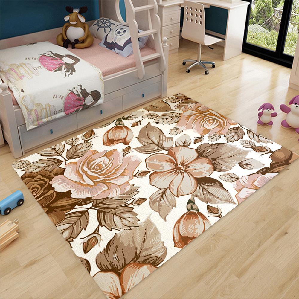 Room comfort rugs children's rugs bathroom floor mats home floral elements living room coffee table bedroom floor mats