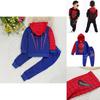 Marvelous Comfort With 2pcs Kids Boy Long Sleeve Spiderman Hoodie Trousers Tracksuit Set
