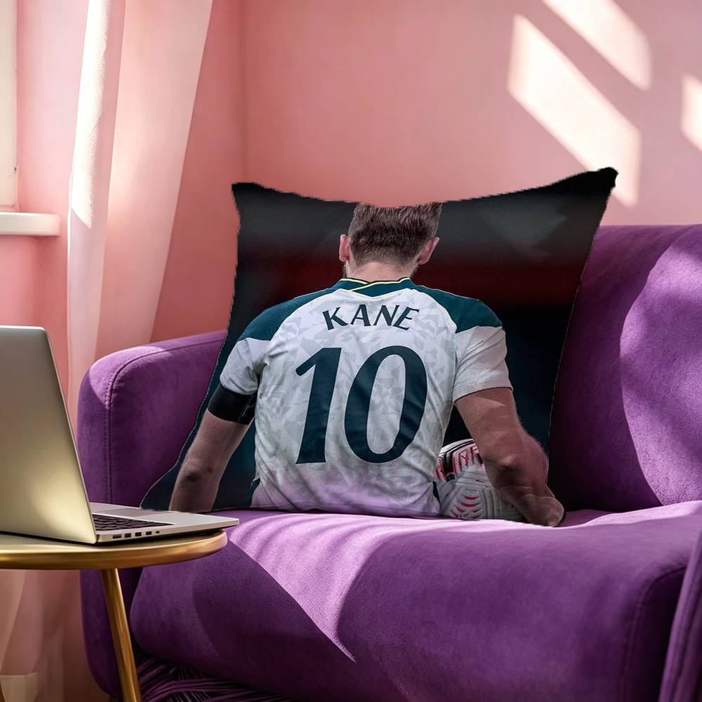 Football Star Harry Kane Pillow Case Square DoubleSided Sofa Cushion Cover Bedroom Bedside Pillow