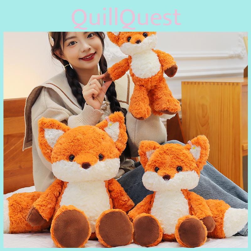 Cute Fox Plush Toy Running Doll Sleeping Hug Pillow Stuffed Animal Gift Birthday