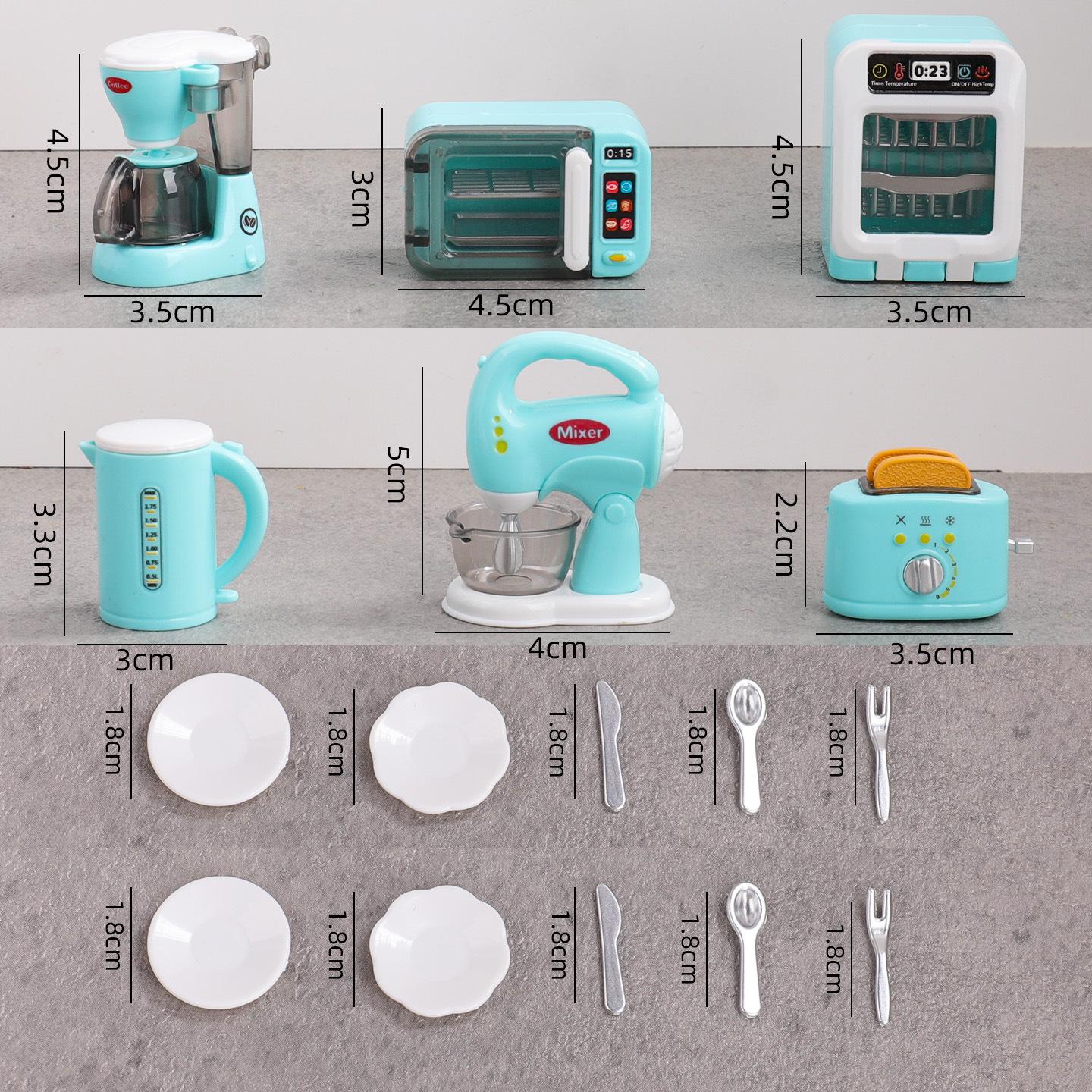 Children s Kitchen Role-Play Set: Mini Coffee Maker, Bread Maker, and Oven
