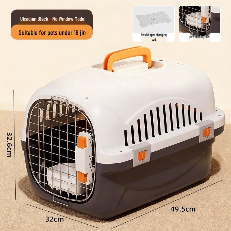 Pet Airline Carrier: Portable, Breathable Travel Cage for Cats and Dogs