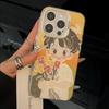 Flower Picking Boy iPhone16promax Mobile Phone Case 15plus Anti-drop for Apple 14 Hard 12 Couple 13 Hard
