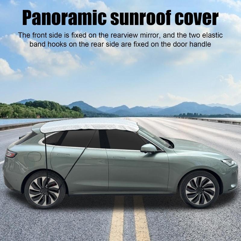 Sunroof Cover Portable UV Protection Umbrella Elastic Bands Sunroof Shade Sun Roof Cover for Truck Vehicle Window Rain Snow