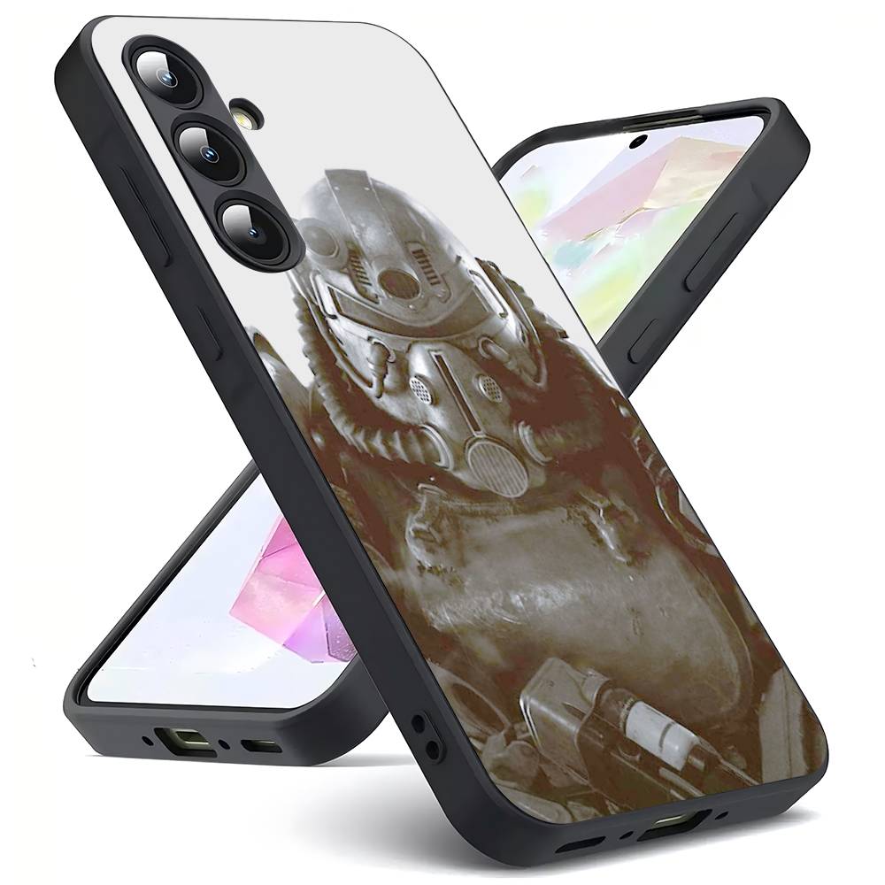 F-Fallout-T 76 For Samsung Galaxy S25 S24 S23 Ultra S22 S21 Plus S20 Black Soft Silicone Protective Case