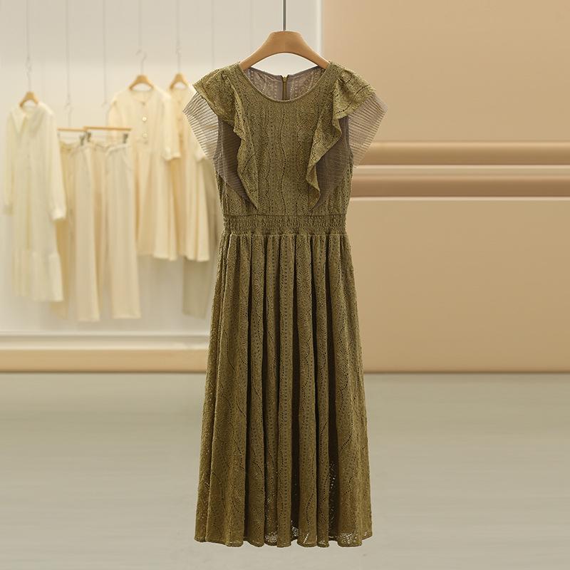 

Zhang Nading Lace Floral Fly Sleeve Slimming Dress - Summer Collection Small