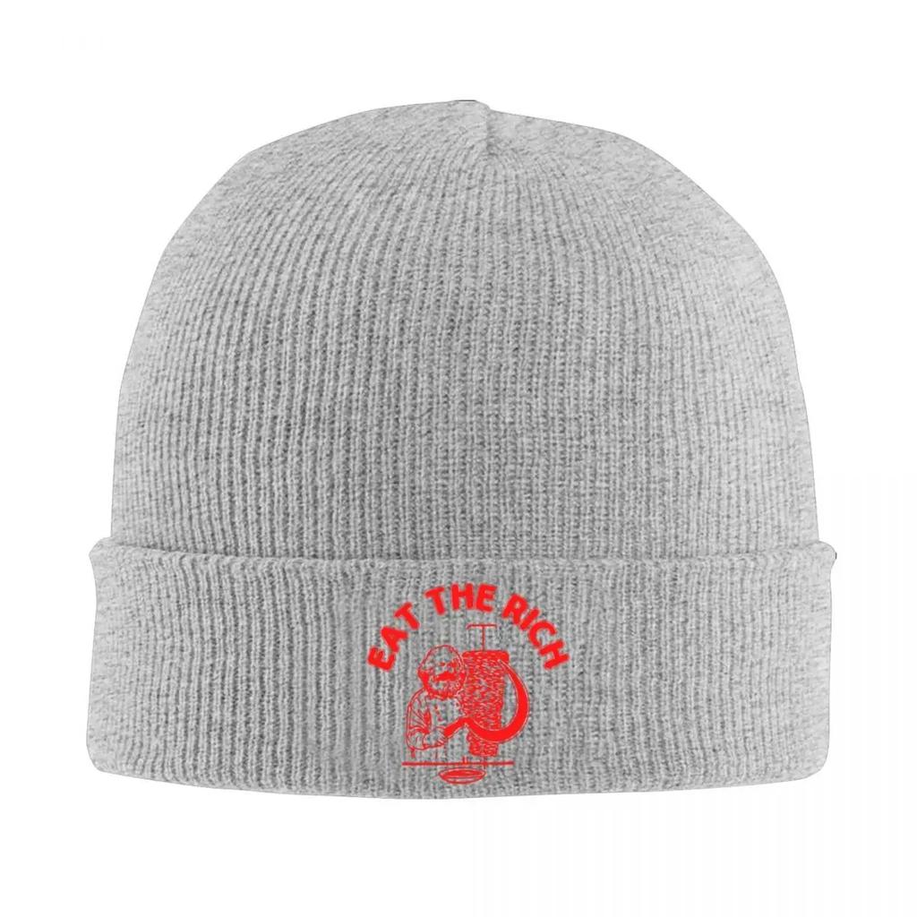 Nouveau Chapeau Tricoté Eat The Rich Doner Kebab Bonnets Chapeau d'Hiver Chaud Nouveau Casquette Unisexe Femmes