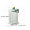 Drink Dispenser with Spigot WideOpening Fridge Water Jug Spout Transparent Juice
