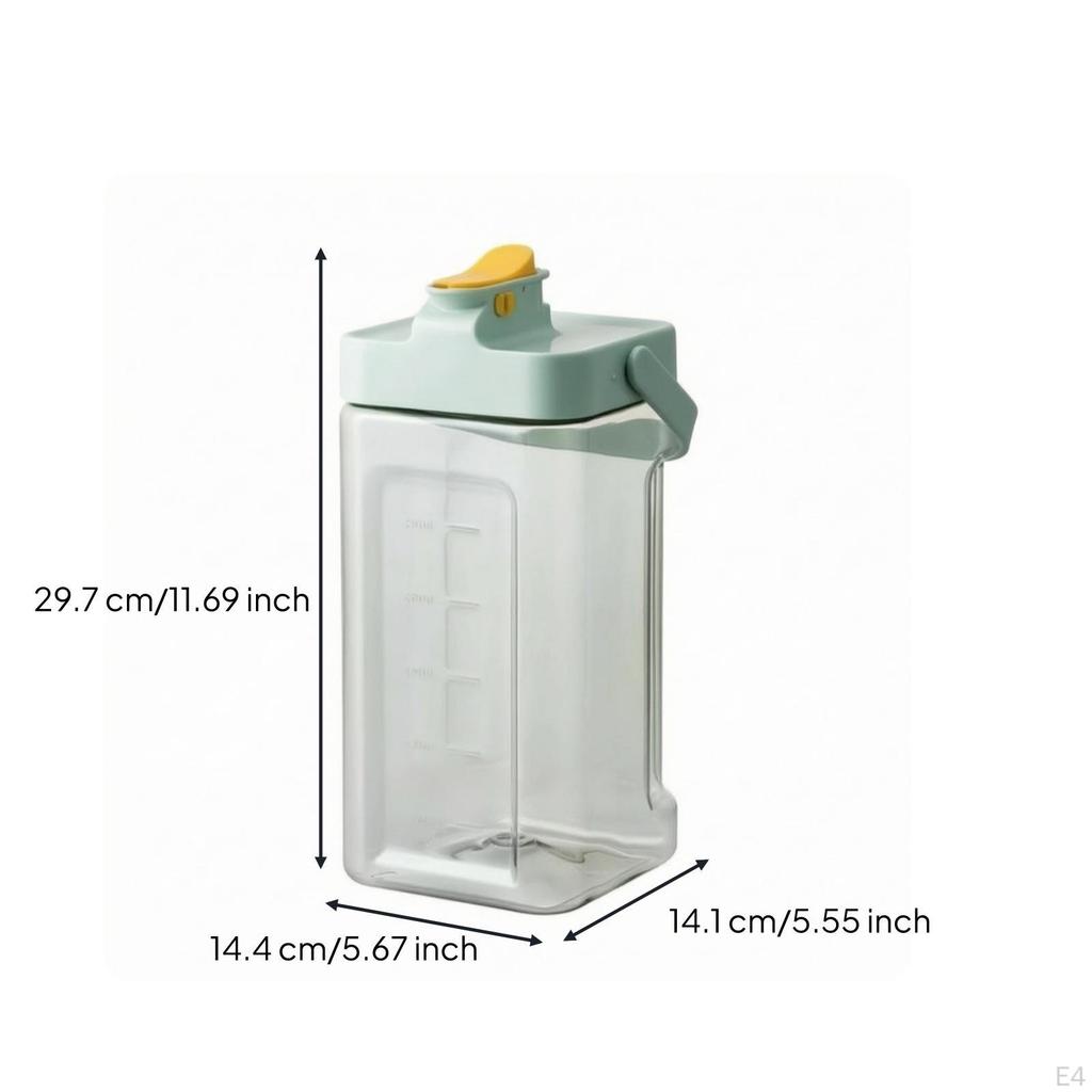 Drink Dispenser with Spigot WideOpening Fridge Water Jug Spout Transparent Juice