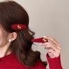 New Year's red atmosphere wool natal year pony hairpin exquisite BB clip versatile hair accessories woman