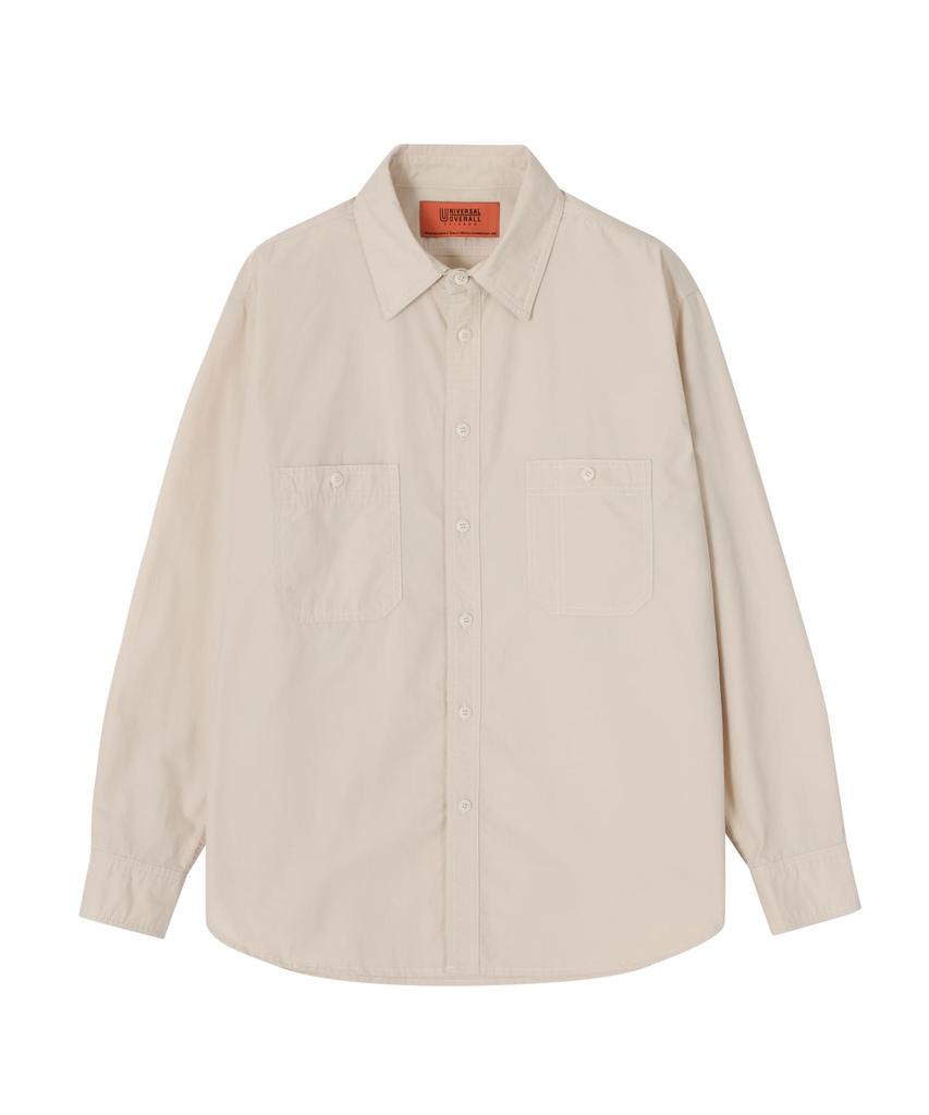 Yunibeosyeolobeolol Standard Work Shirts Light Beige