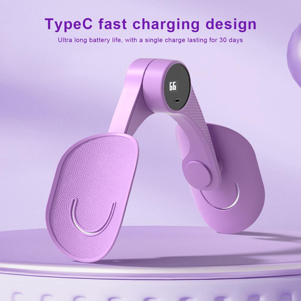 Pelvic Floor Muscle Trainer Pelvic Floor Exerciser with Counter Ergonomic Thigh Exerciser 360 Degree Adjustment for Thigh Hip