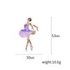 Mode Exquisite Gymnastik Mädchen Hübsche Blume Rock Ballett Tänzerin Broschen Pin Abzeichen Ballerinas Brosche Für Frauen Schmuck Geschenk