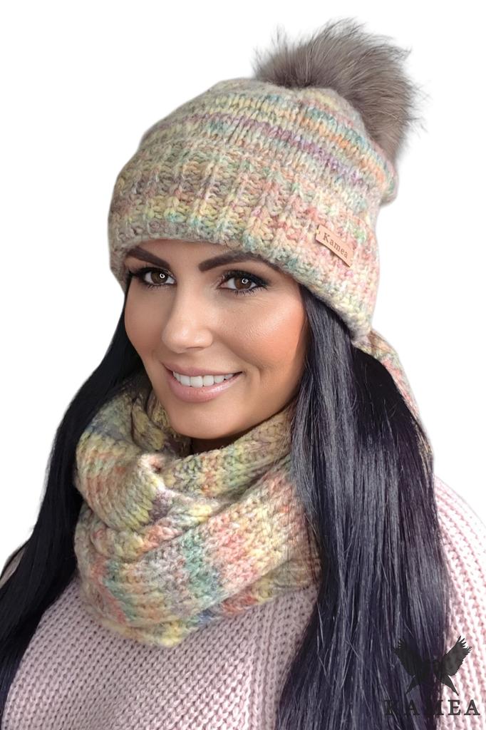 Gaja Hat and Snood Set Yellow