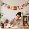 Back to School Party Supplies Bunting and Garland Theme Decor, A