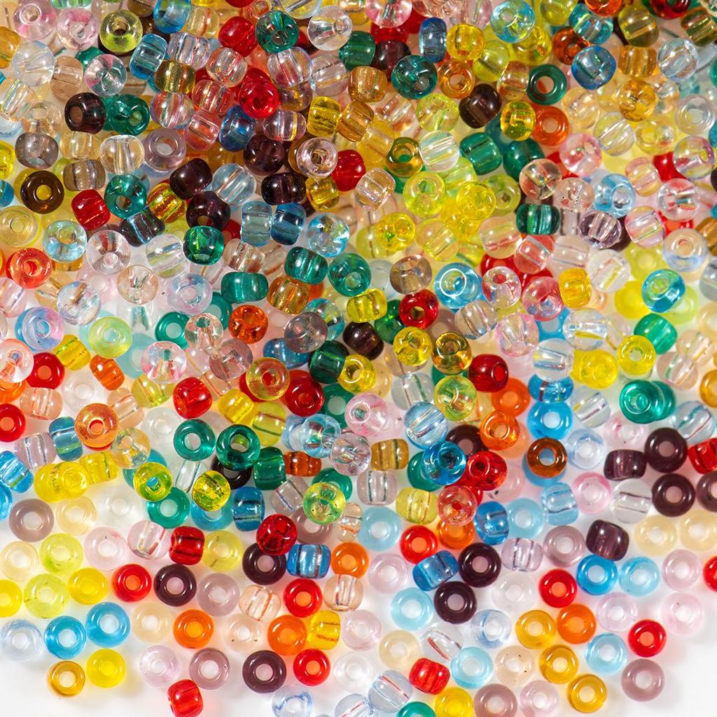 Thousand Colors 3mm Transparent Glass Seed Beads: Non-Fading DIY Jewelry Accessories