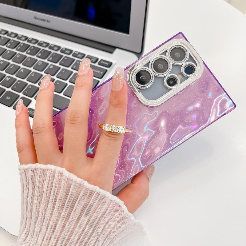 Objektivfolie Blitzpulver Samsung S25 Ultra Handyhülle Zinnfolienmuster A16 Knitter A36 Ringhalterung 54 Geeignet