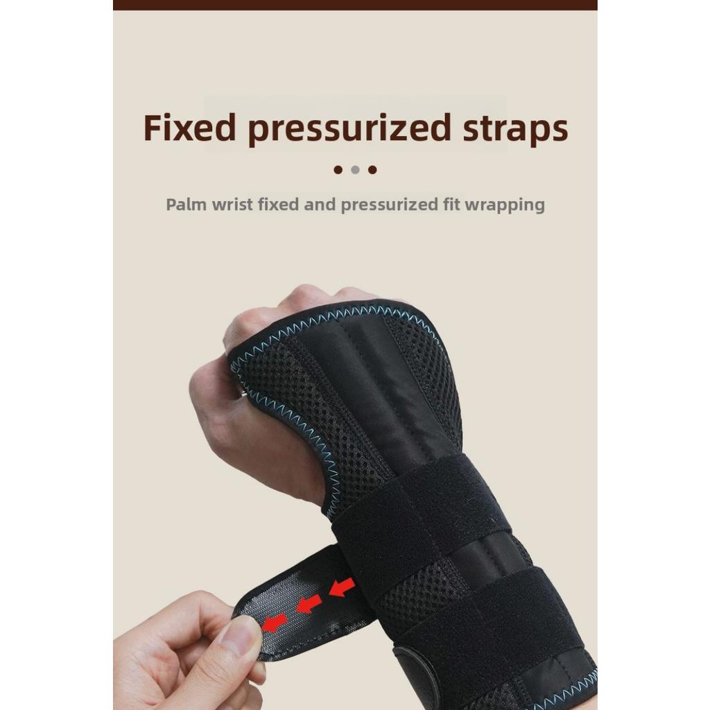Steel Plate Support, Wrist Protection, Sports Sprain, Fixed Hand Support, Detachable Clamp, Strap, Wrapped Compression Tendon Sheath, Wrist Protection