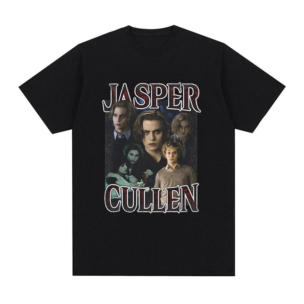 Movie Twilight Jasper Cullen Vampire Robert Pattinson Edward Cullen T Shirt Unisex Vintage Oversized Tshirt Cotton Tshirts S