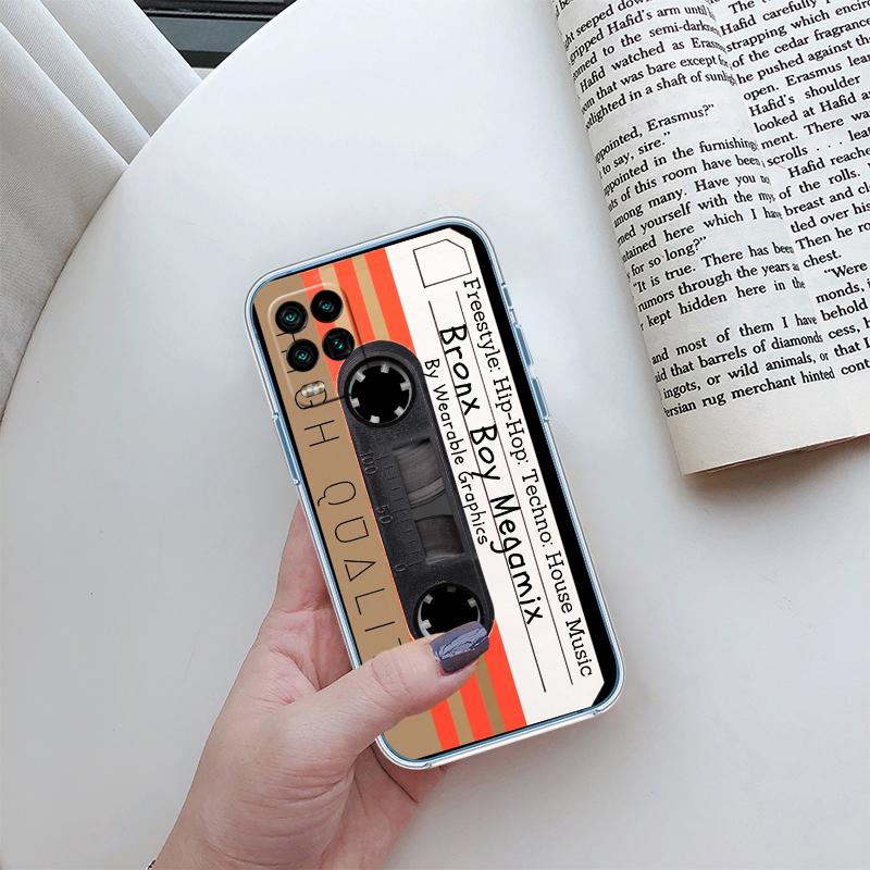 RP9 Boombox Tape Vintage Transparent Phone Case for Samsung Galaxy A04 A04S A14 A23 A34 A54 M23 M33 M52 M53