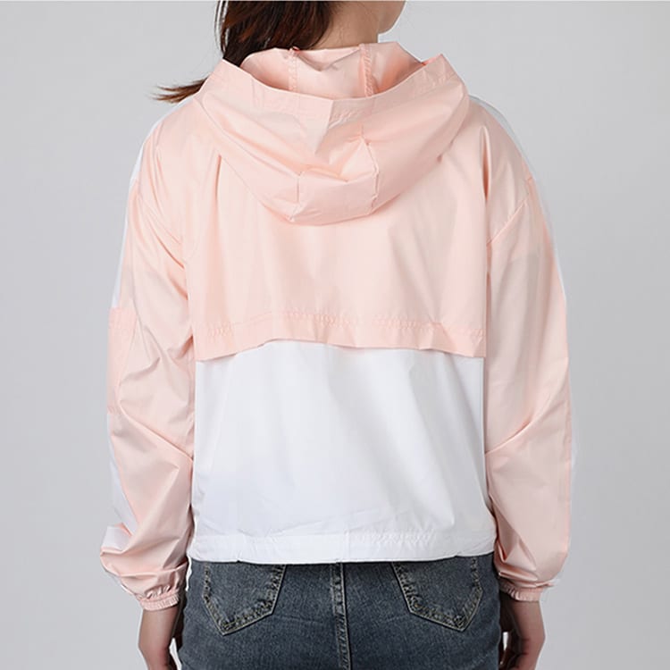Nike Jacken Damen Gewaschen Korallenrot/Weiß Mit Kapuze Moderat CJ7345-664