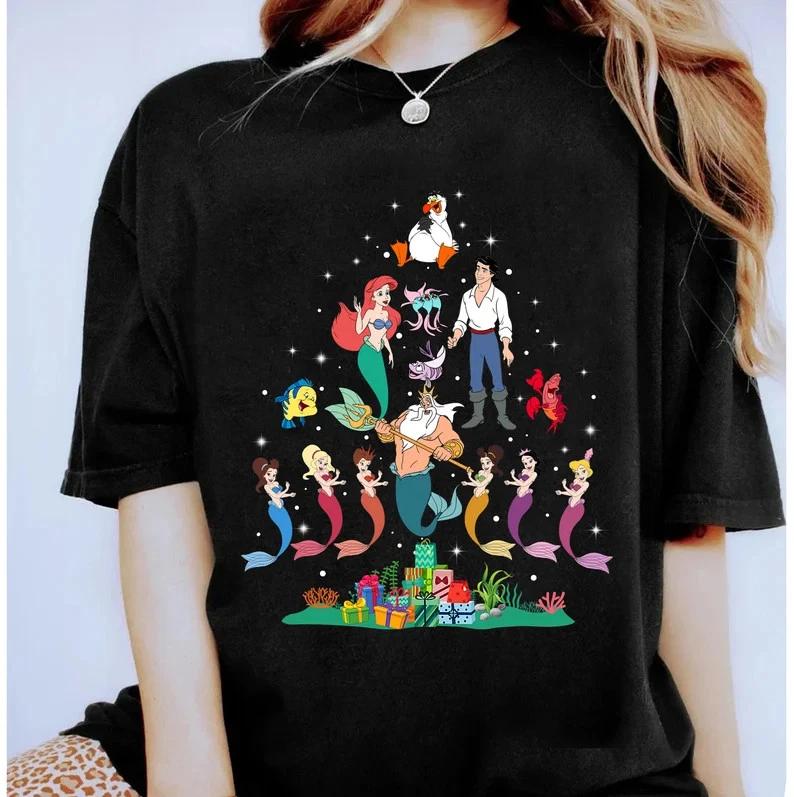 The Little Mermaid Christmas Tshirt Unisex 3 S
