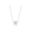 Tirrlirr Ripple Volume Twin White Silver Necklace Tntsvw03040M