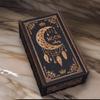 Wood Push Pull Tarots Card Storage Box Portable Card Container Astrology Trinkets Box Divination Card Storage Case