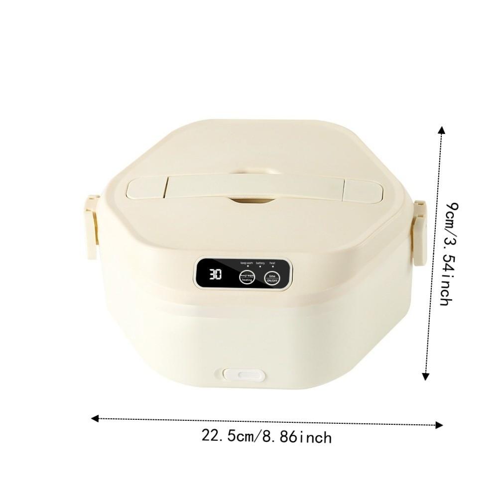 Heating Function Food Warmer Rechargeable Hot Meal Container Electric Heated Lunch Box Outdoors