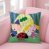 Kissenbezug mit Cartoon-Motiv von B-Ben und Hollys Little Kingdoms, weicher Plüschstoff, doppelseitig bedruckt, dekoratives Kissen für Wohnzimmer, Geschenkidee